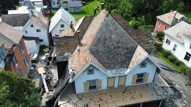 We removed all old shingles