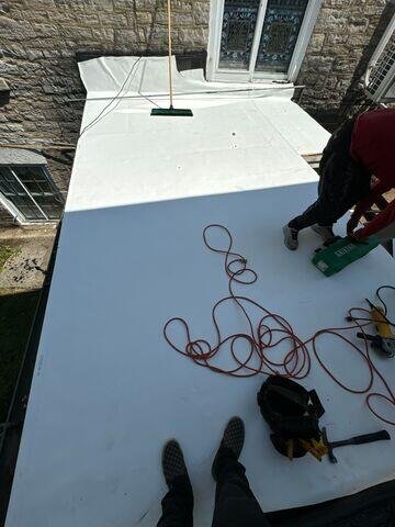 Installed the weather barrier