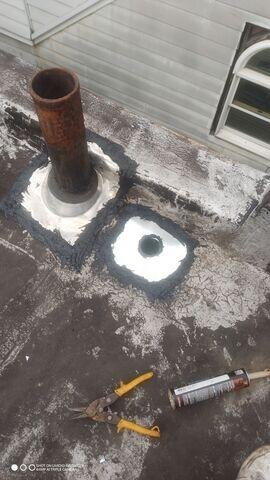 Metal plumbing vent pipe